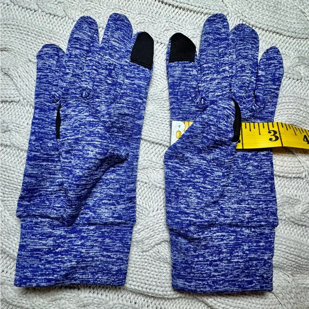 All in Motion Blue Touchscreen Gloves / Running Sports Wicking #1172
